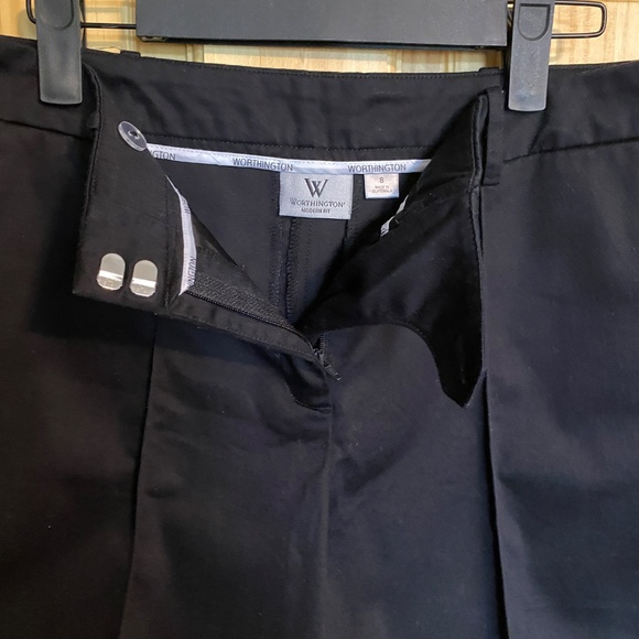 WOMANS WORTHINGTON MODERN FIT SHORTS DRESSY SIZE 8 BLACK - Picture 3 of 5
